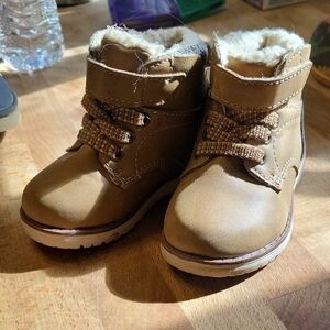 Warm Brown Toddler Winter Boots
